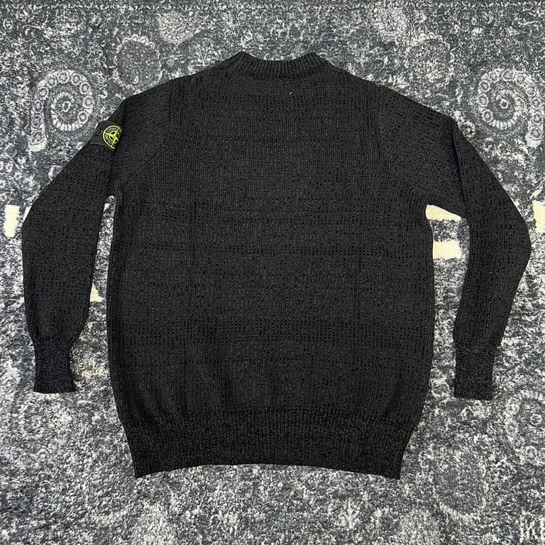 Stone Island 23FW Ribbed Crewneck Sweater Cream - 10