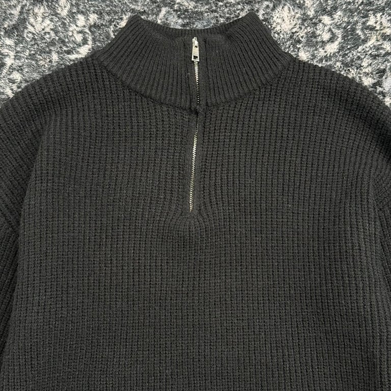 Stone Island Half-Zip Ribbed Knit Sweater - 13