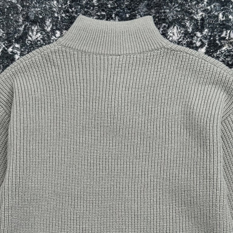 Stone Island Half-Zip Ribbed Knit Sweater - 15