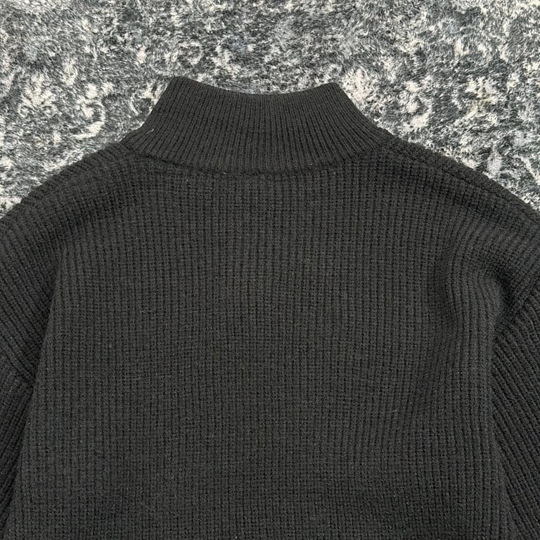 Stone Island Half-Zip Ribbed Knit Sweater - 6