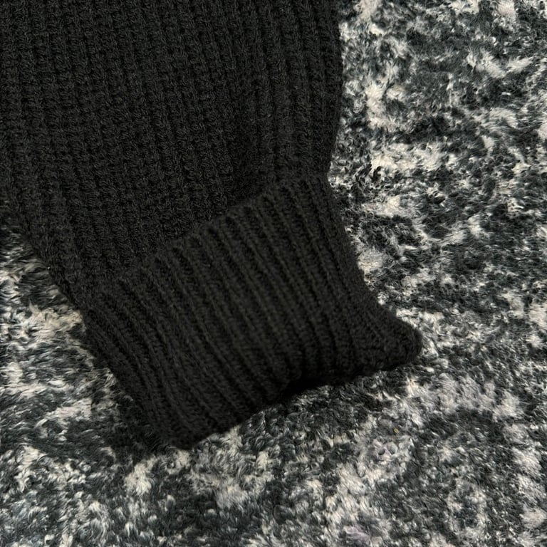 Stone Island Half-Zip Ribbed Knit Sweater - 10