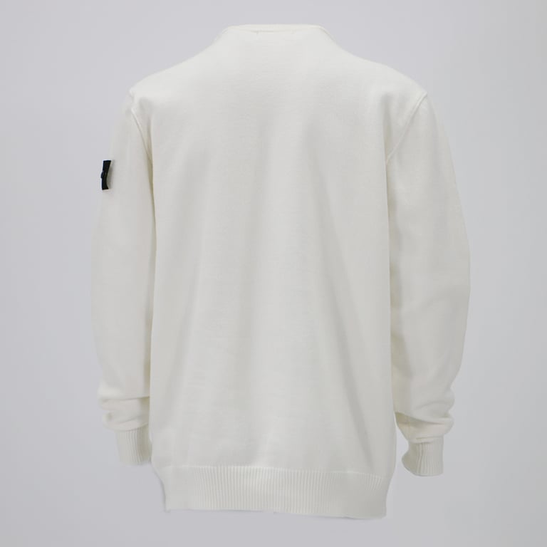 Stone Island White Crewneck Sweater - 11