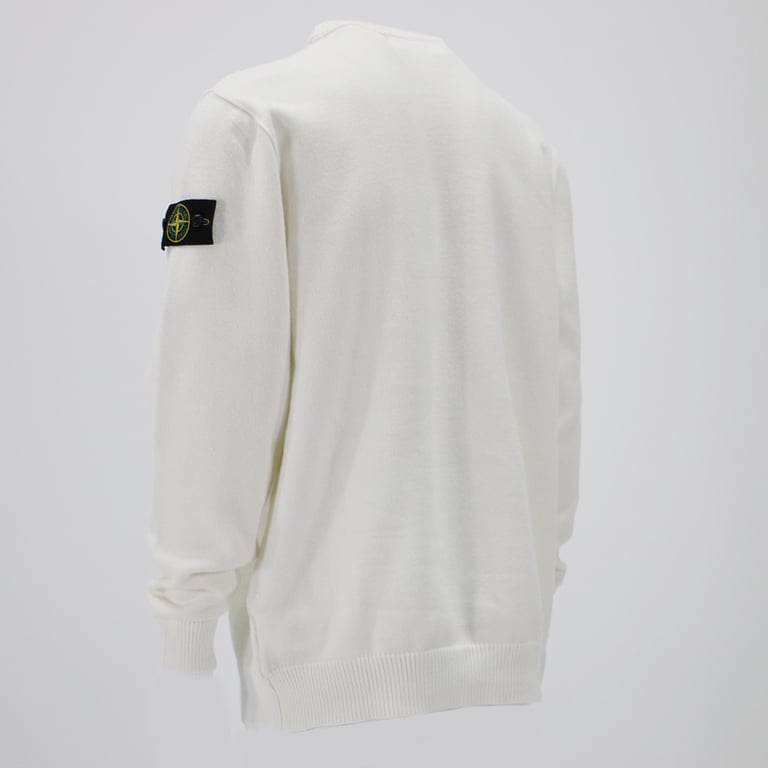 Stone Island White Crewneck Sweater - 12