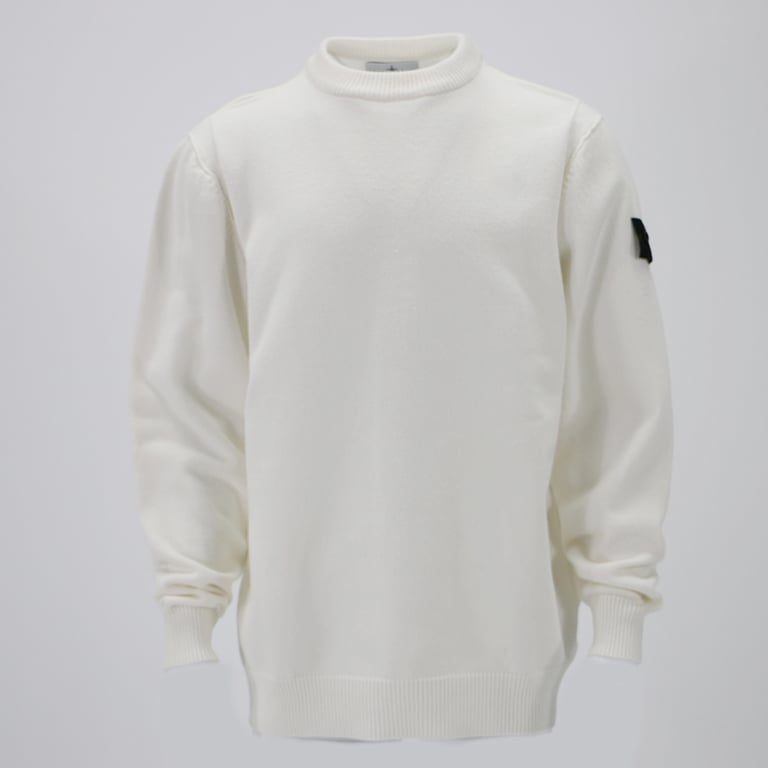 Stone Island White Crewneck Sweater - 14