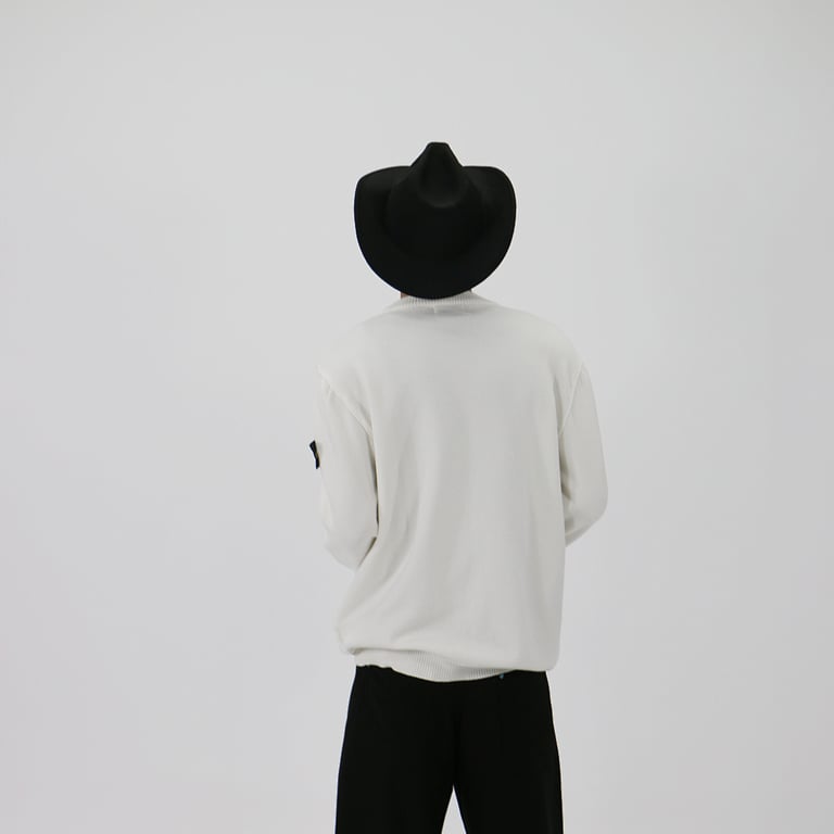Stone Island White Crewneck Sweater - 3