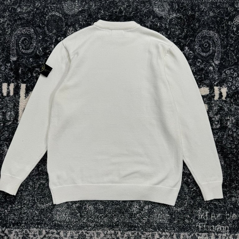 Stone Island White Crewneck Sweater - 35