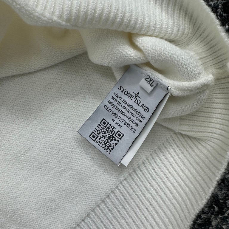 Stone Island White Crewneck Sweater - 36