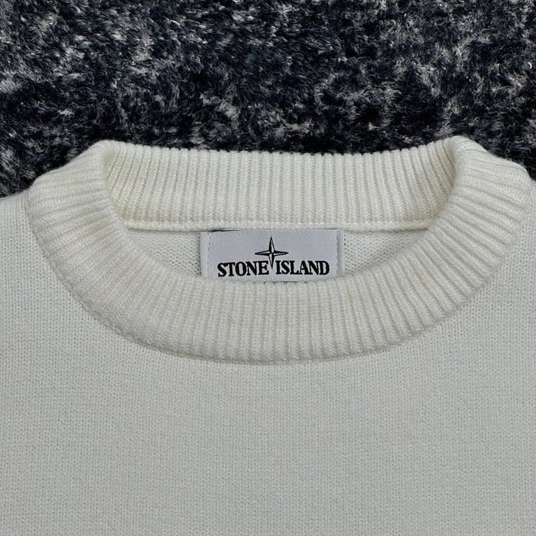 Stone Island White Crewneck Sweater - 45