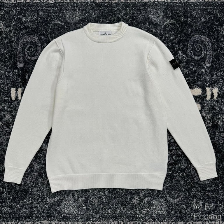 Stone Island White Crewneck Sweater - 47