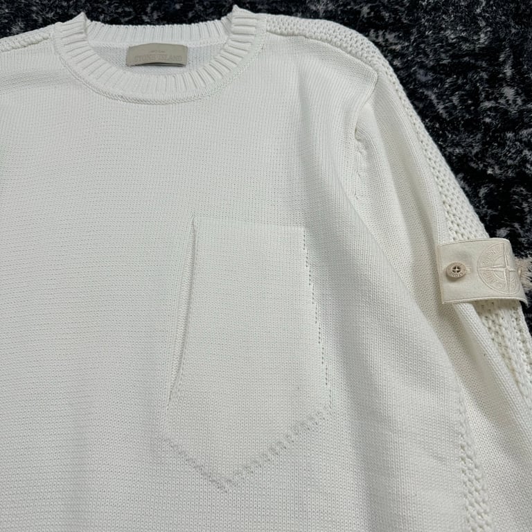 Stone Island 24FW Knit Sweater White - 17