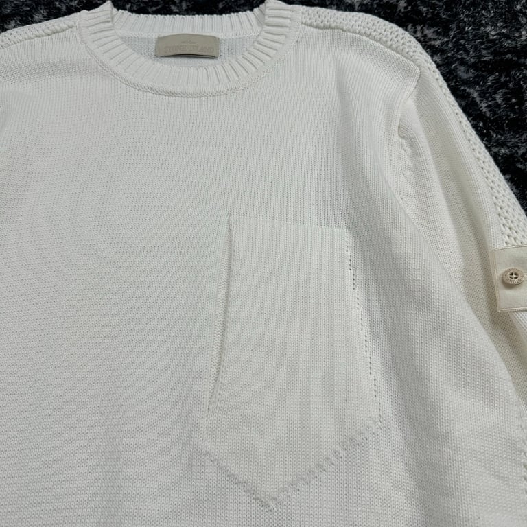 Stone Island 24FW Knit Sweater White - 18