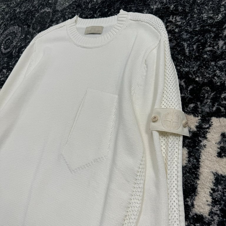 Stone Island 24FW Knit Sweater White - 19