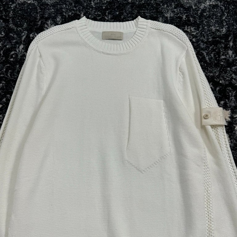 Stone Island 24FW Knit Sweater White - 20