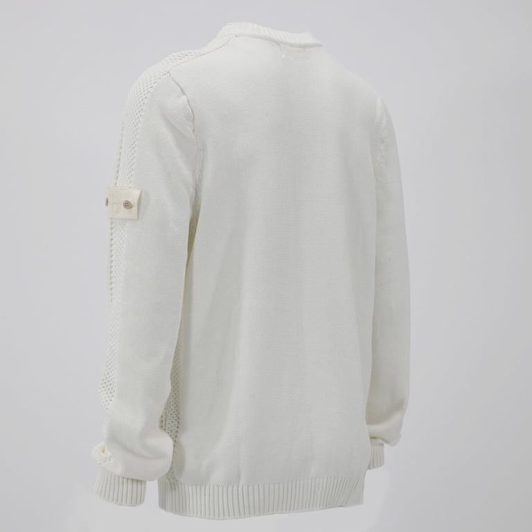 Stone Island 24FW Knit Sweater White - 3