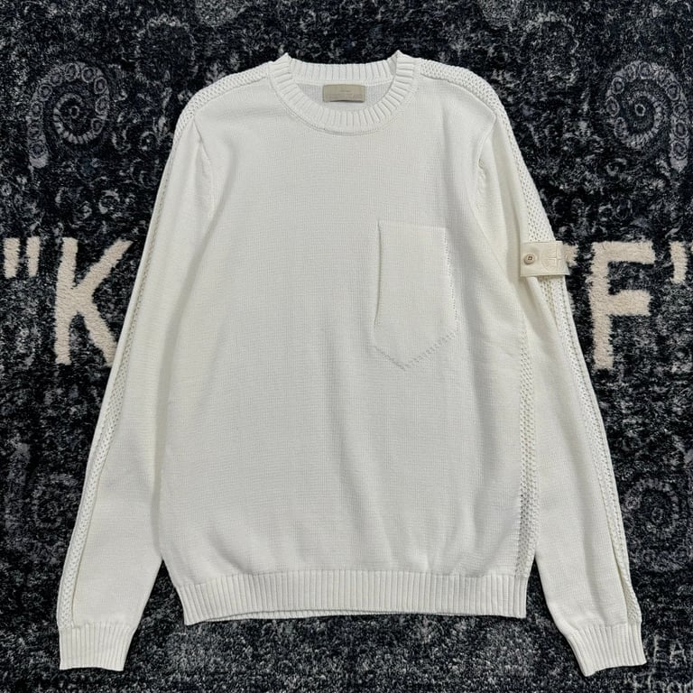Stone Island 24FW Knit Sweater White - 21