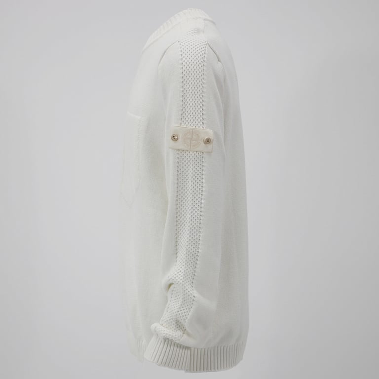 Stone Island 24FW Knit Sweater White - 5