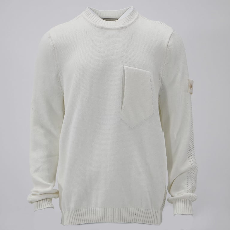 Stone Island 24FW Knit Sweater White - 6