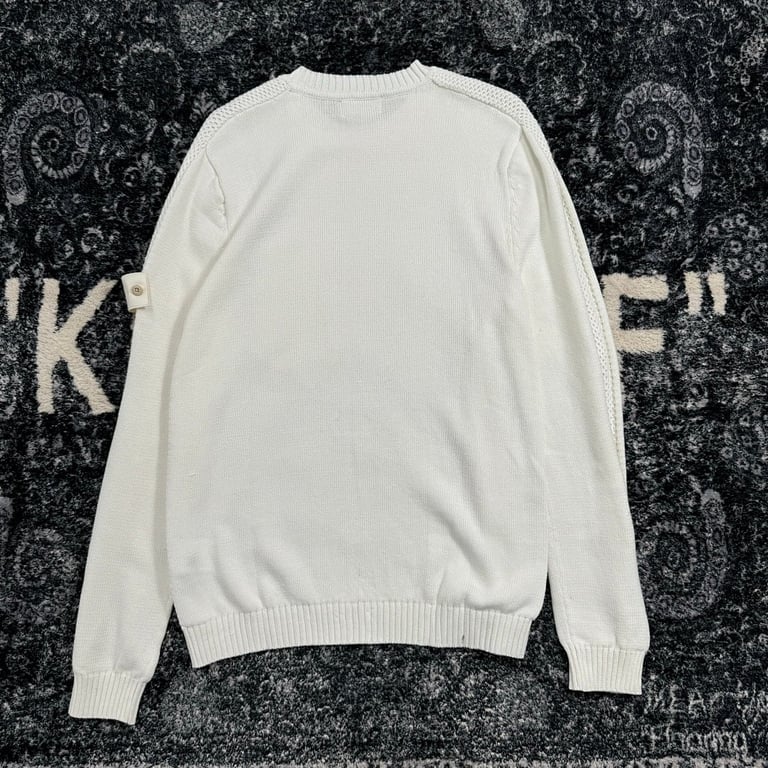 Stone Island 24FW Knit Sweater White - 8