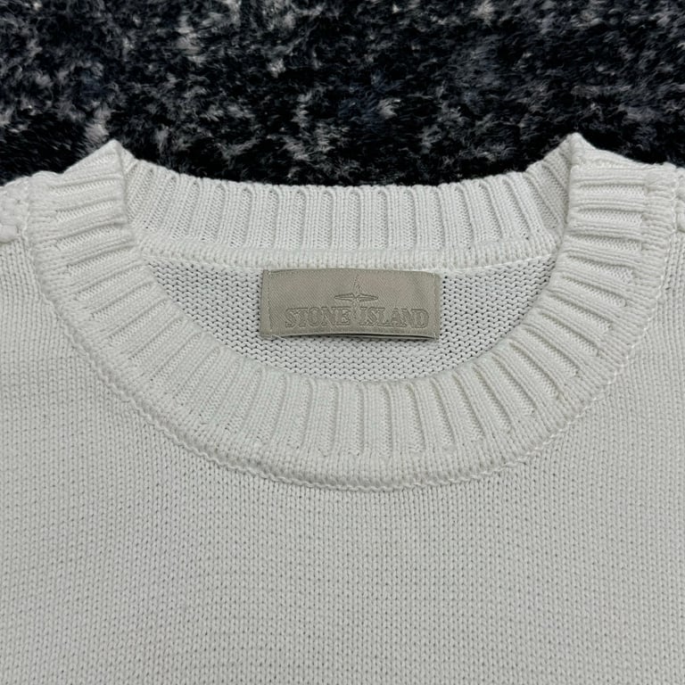 Stone Island 24FW Knit Sweater White - 9