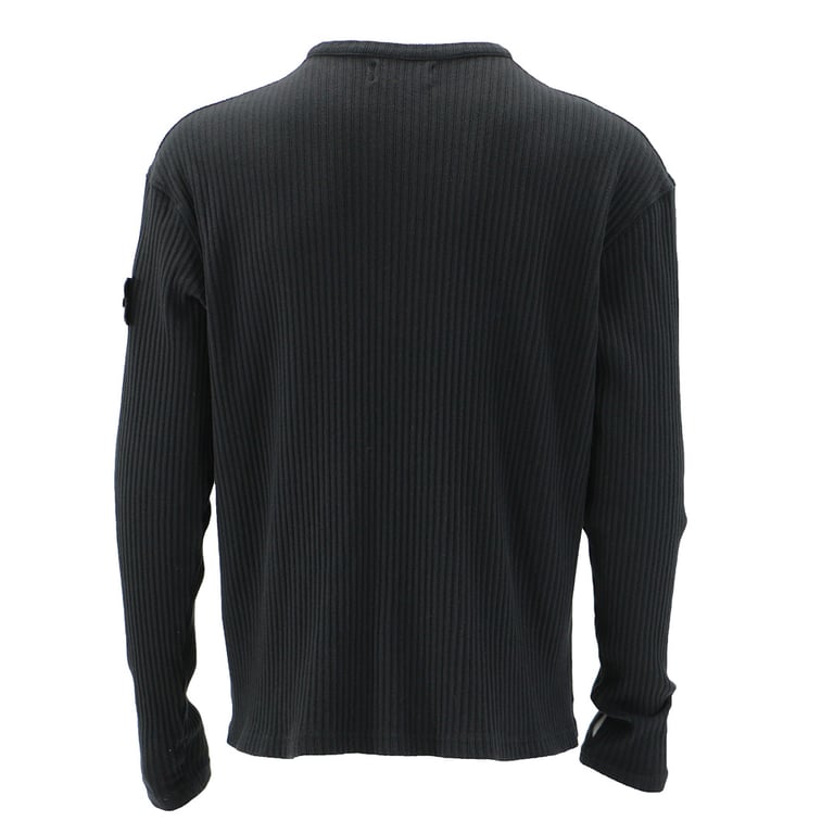 Stone Island Ribbed Henley Long Sleeve - 2