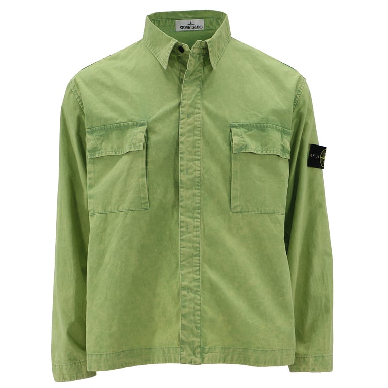 Stone Island 23SS Garment Dyed Overshirt Jacket - 12