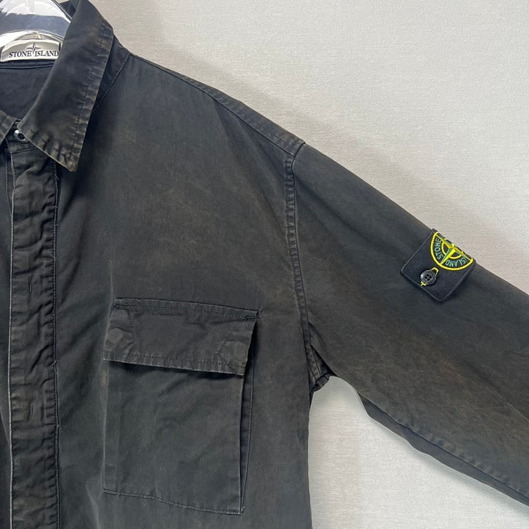 Stone Island 23SS Garment Dyed Overshirt Jacket - 15