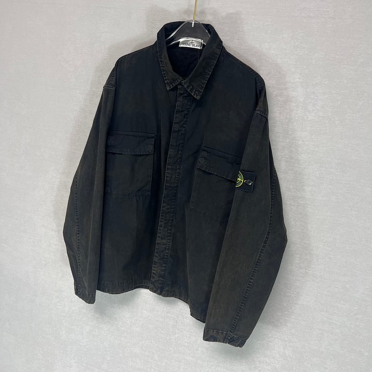 Stone Island 23SS Garment Dyed Overshirt Jacket - 16
