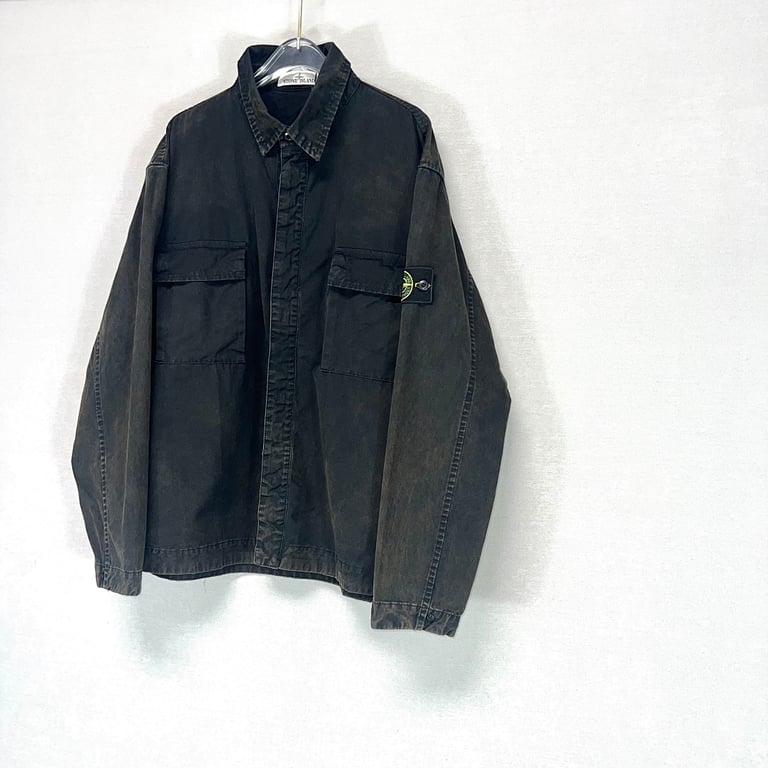 Stone Island 23SS Garment Dyed Overshirt Jacket - 23