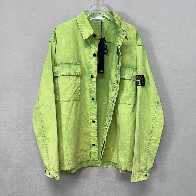 Stone Island 23SS Garment Dyed Overshirt Jacket - 25