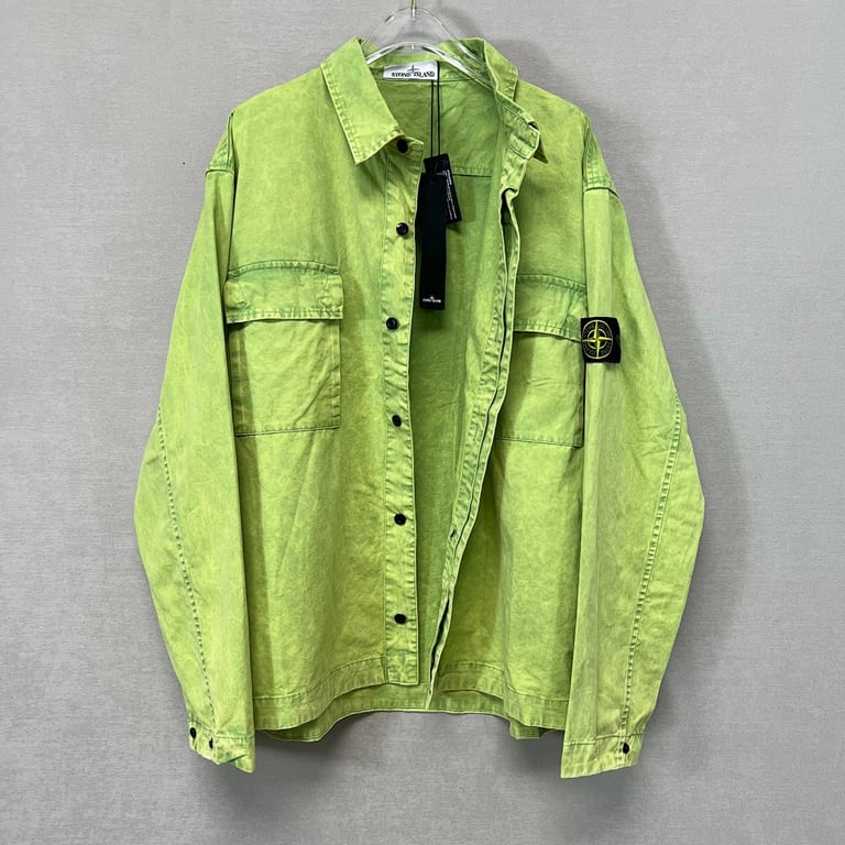 Stone Island 23SS Garment Dyed Overshirt Jacket - 26