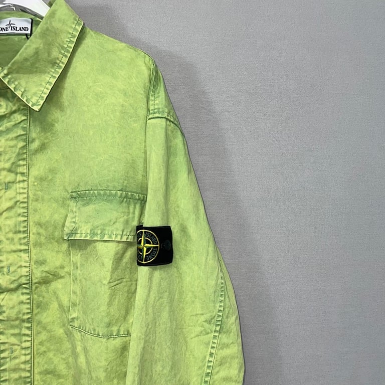 Stone Island 23SS Garment Dyed Overshirt Jacket - 40