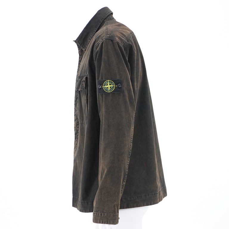 Stone Island 23SS Garment Dyed Overshirt Jacket - 5