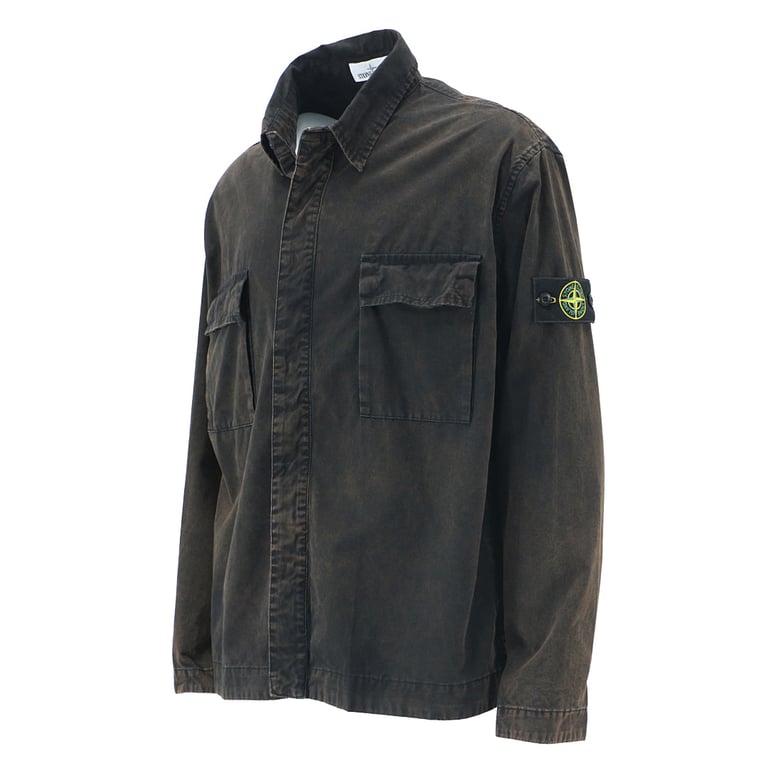 Stone Island 23SS Garment Dyed Overshirt Jacket - 6