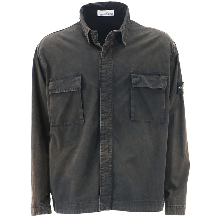 Stone Island 23SS Garment Dyed Overshirt Jacket - 7