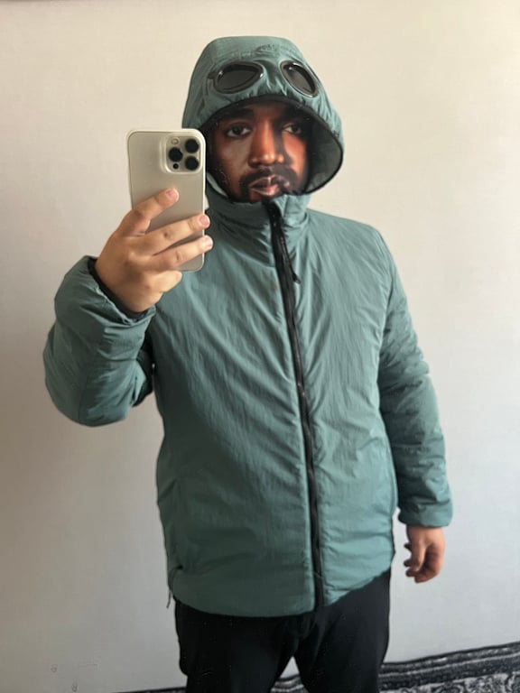 C.P. Company Chrome Goggle Puffer Jacket - 6
