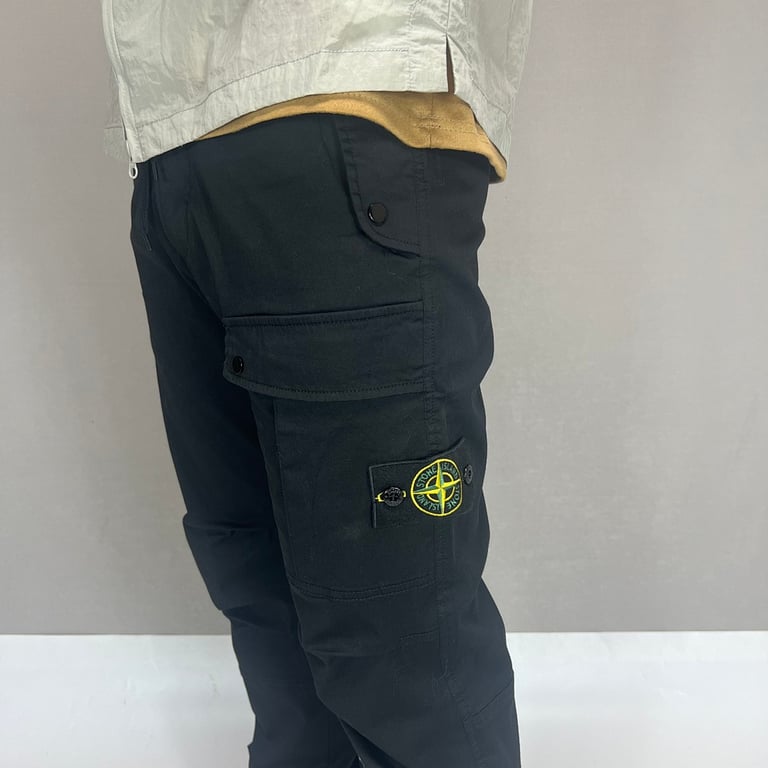Stone Island 23FW Satin Cargo Pants - 13