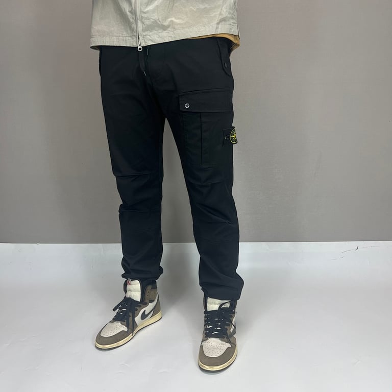 Stone Island 23FW Satin Cargo Pants - 14