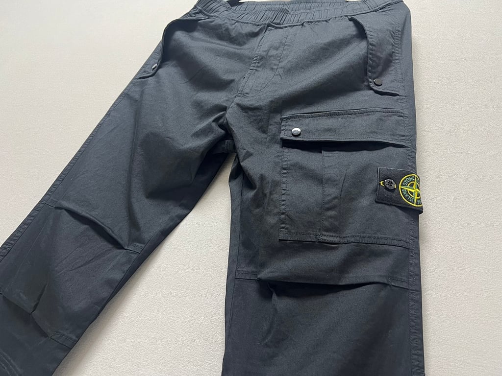 Stone Island 23FW Satin Cargo Pants - 25