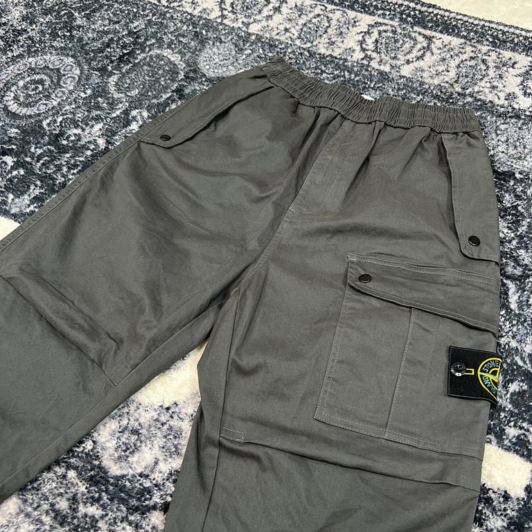Stone Island 23FW Satin Cargo Pants - 42