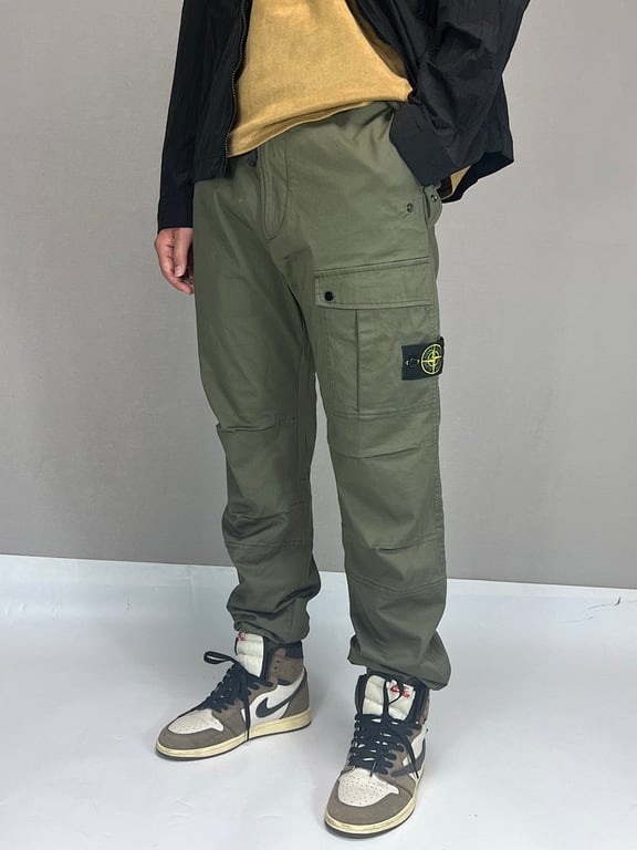 Stone Island 23FW Satin Cargo Pants - 7