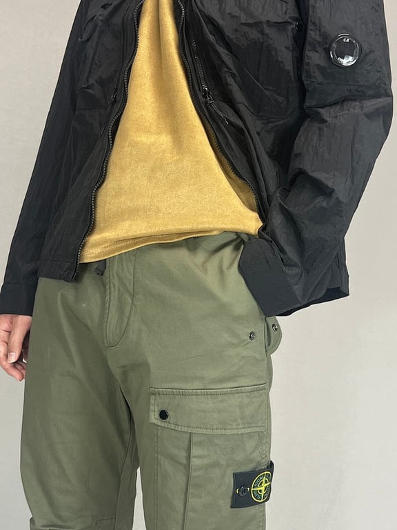 Stone Island 23FW Satin Cargo Pants - 8