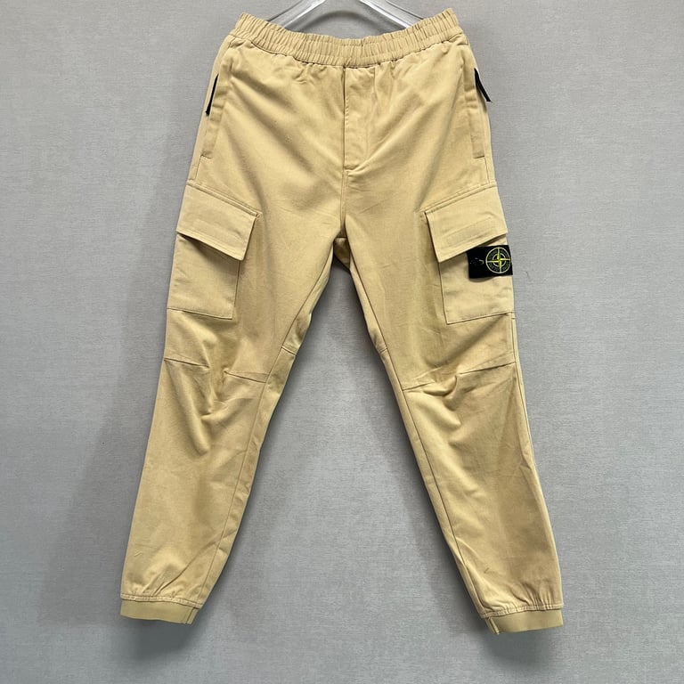 Stone Island Washed Cargo Pants Green - 17