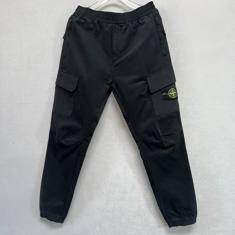 Stone Island Washed Cargo Pants Green - 22