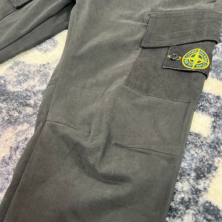 Stone Island Washed Cargo Pants Green - 29