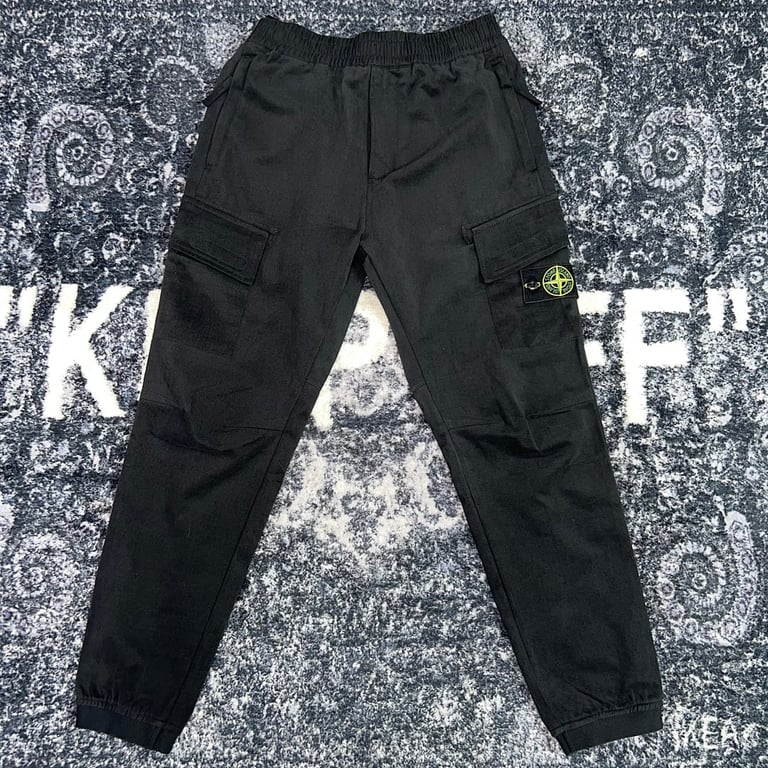 Stone Island Washed Cargo Pants Green - 31