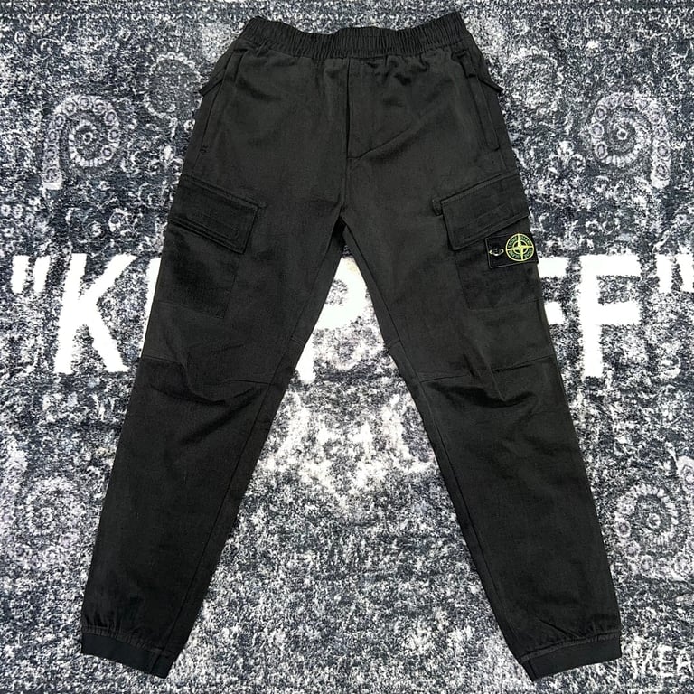 Stone Island Washed Cargo Pants Green - 32