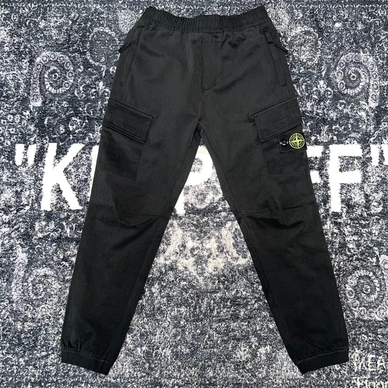 Stone Island Washed Cargo Pants Green - 33