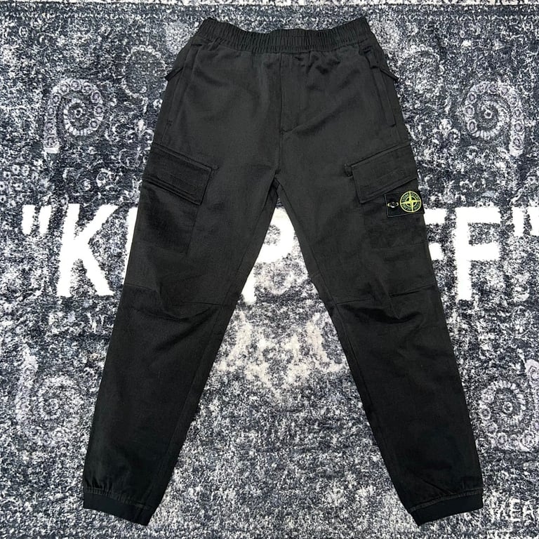 Stone Island Washed Cargo Pants Green - 34