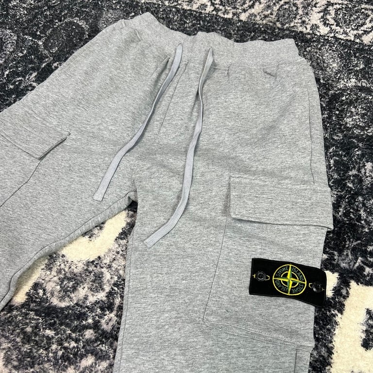 Stone Island 20FW Cargo Sweatpants Grey - 10