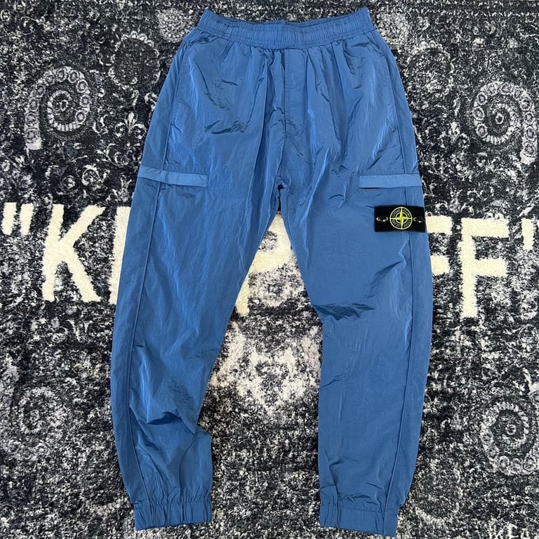 Stone Island 22SS Metallic Nylon Pants - 34